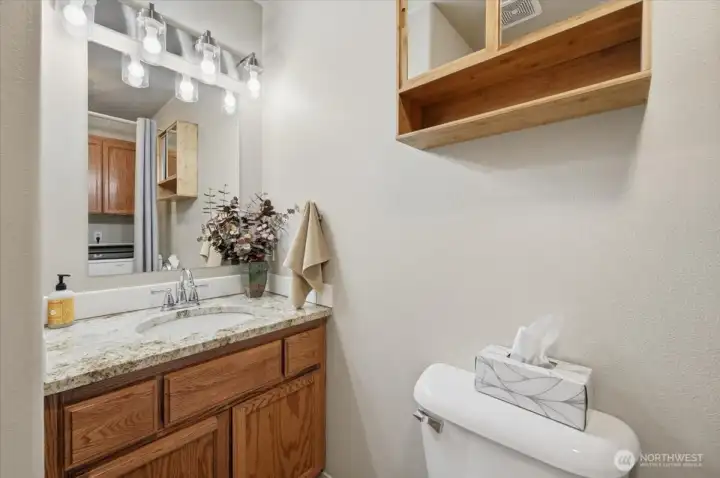 Main floor laundry and half bath