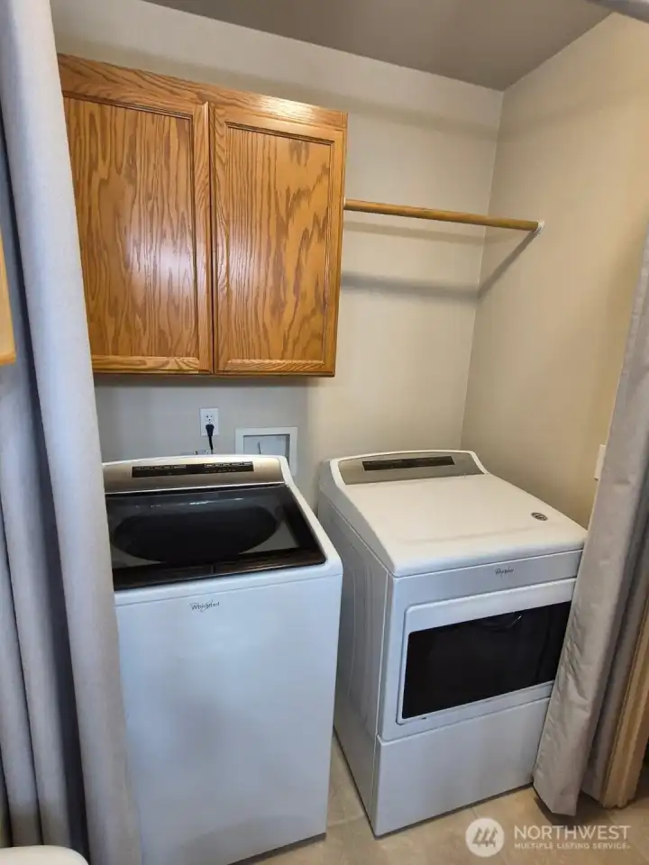 Main floor laundry and half bath