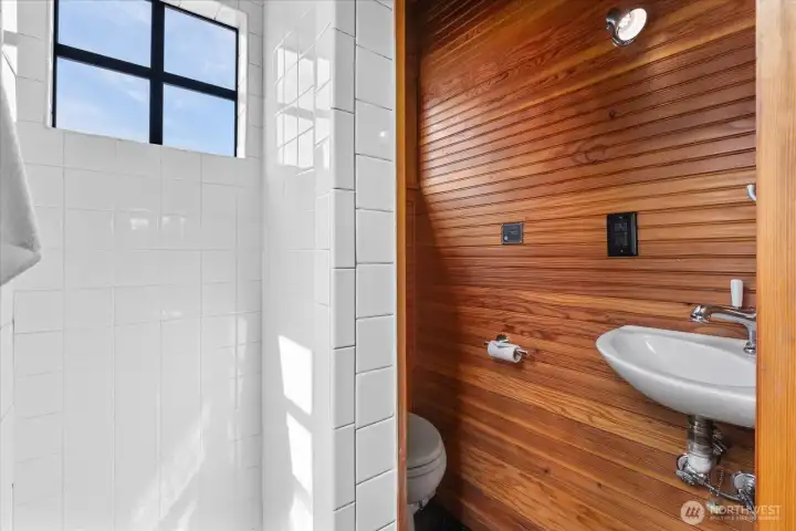 Even a window in the shower Even a window in the shower