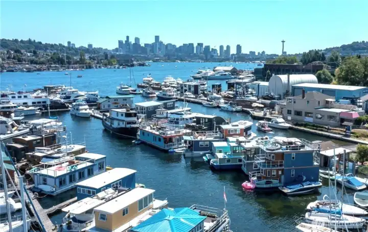 Downtown Seattle is rising in the distance Downtown Seattle is rising in the distance