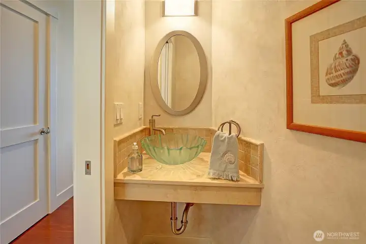 Half bath off kitchen/living room.