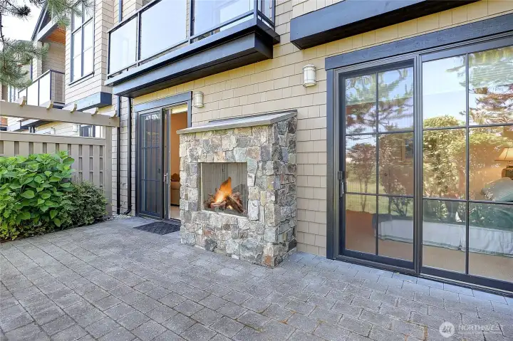 Another view of private patio.