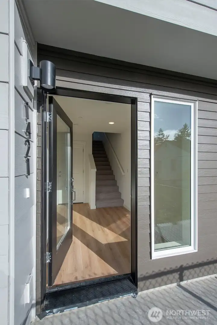 Front entry.