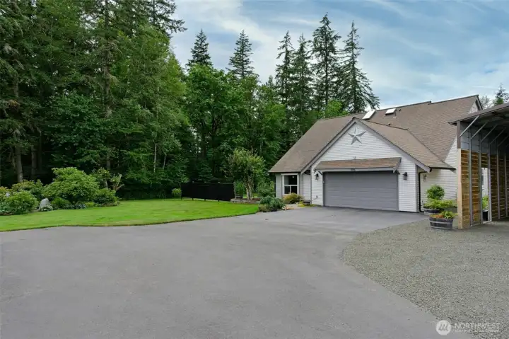 This beautiful home is located at the end of a private driveway with plenty of parking. This beautiful home is located at the end of a private driveway with plenty of parking.