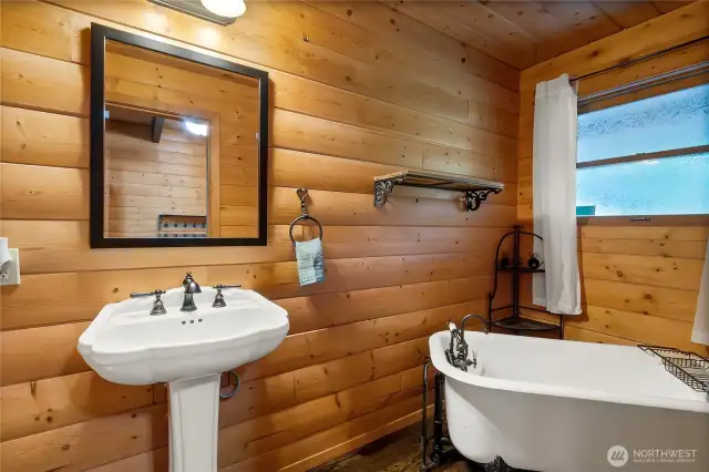 Main entry hall guest bathroom