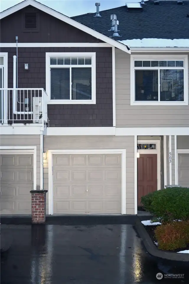 Dedicated 1 car garage and 1 extra parking spot in driveway.