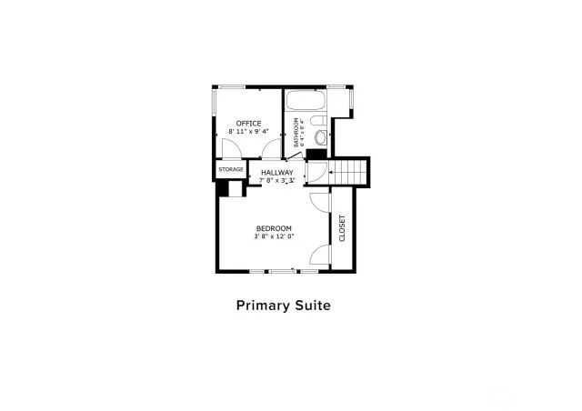 Primary Suite Floor Plan