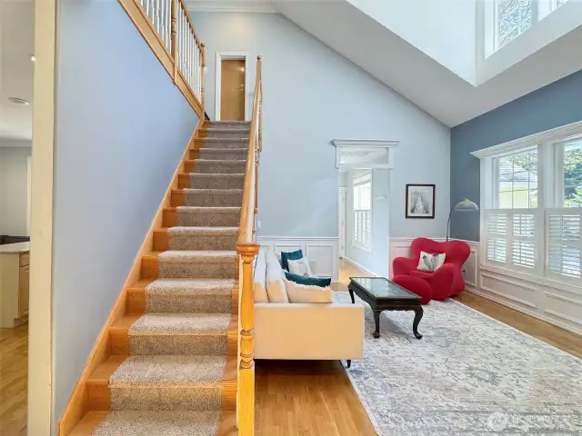 Upstairs to a Second Primary Bed & Bath Plus Office...