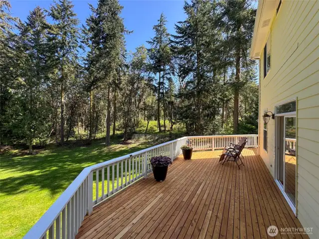 Large Wrap Around Deck Off the Family Room