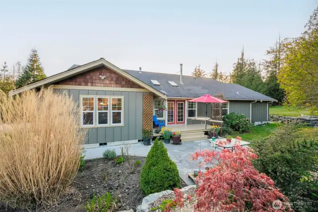 Extensive Landscaping surrounds the home.