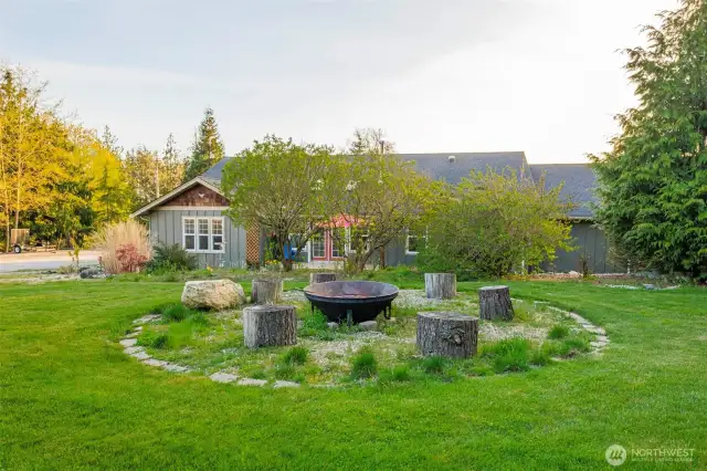 Fire pit for summer fun.