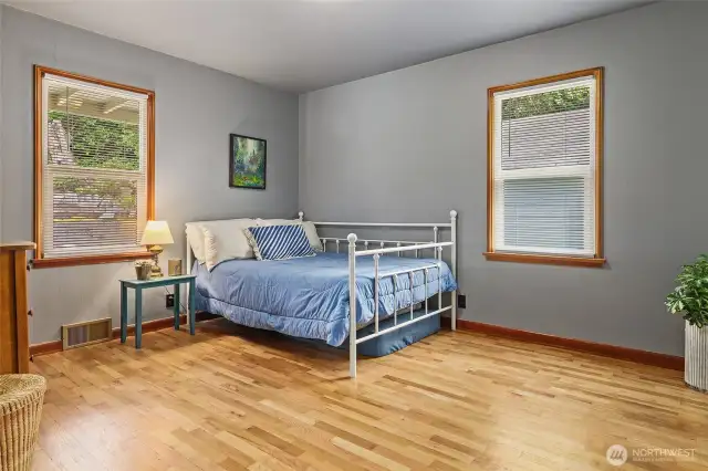 Bedroom number two--beautiful oak flooring in all bedrooms