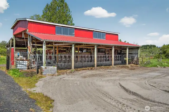 Great barn for livestock and storage.