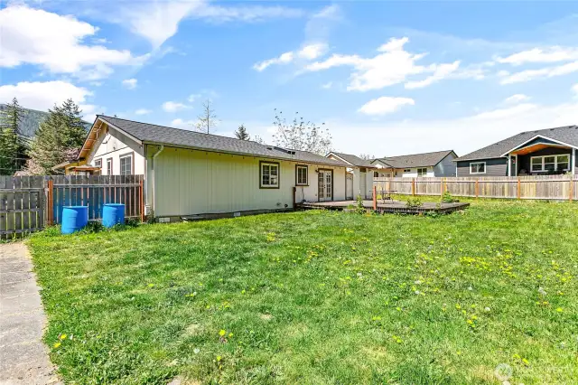 Check out the size of this yard! Almost a 1/3rd acre!