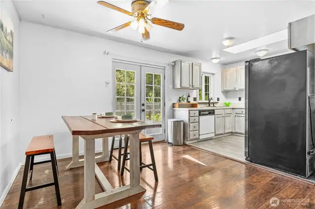 This room's spacious enough for a party or  gathering