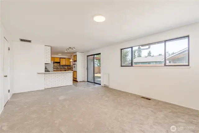 Family room, looking toward kitchen