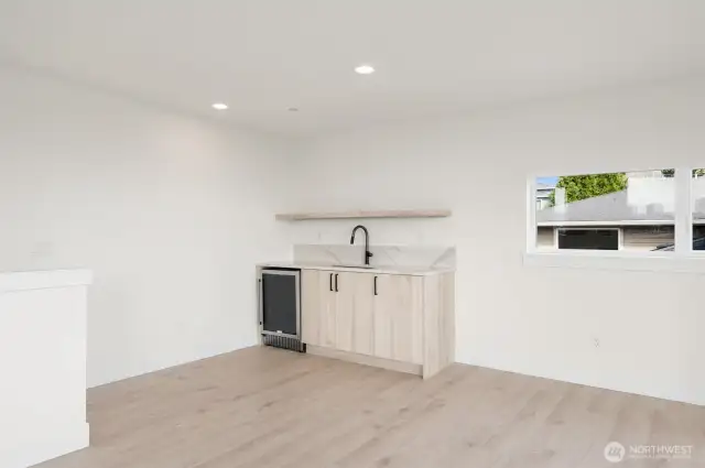 Plumbed with a wet bar & built-in storage, Blackwood Homes has thought of it all.