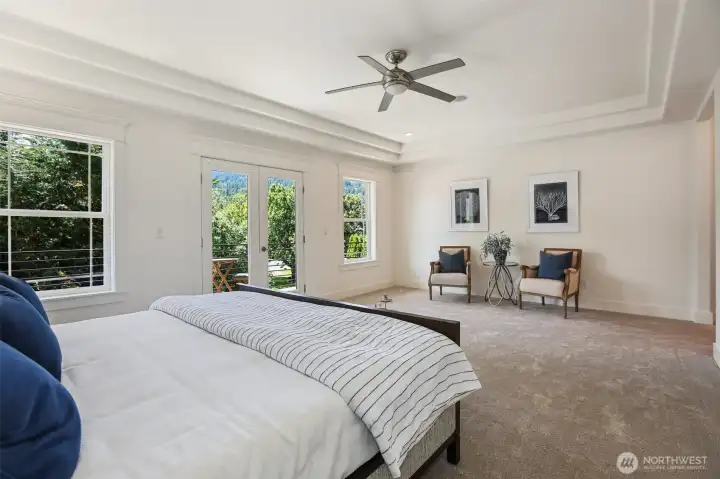 Plenty of space for a work desk, nursery, or reading nook.