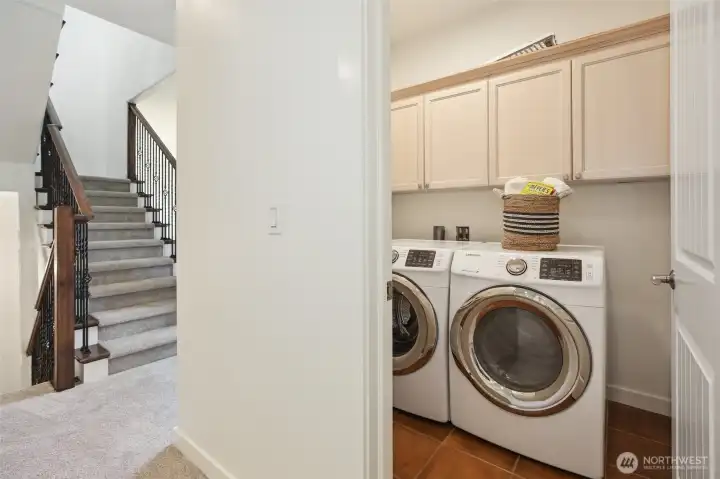 2nd floor laundry room where all the bedrooms are, so no carrying laundry up and down stairs.