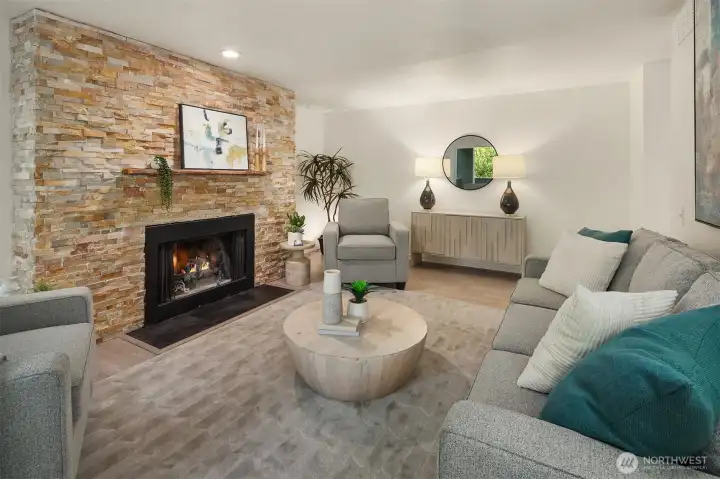 Bright living room.