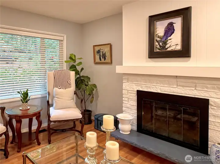 Spacious living room bathed in natural light