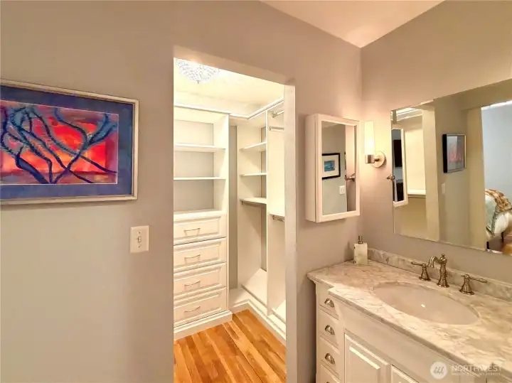 Beautiful custom walk-in closet