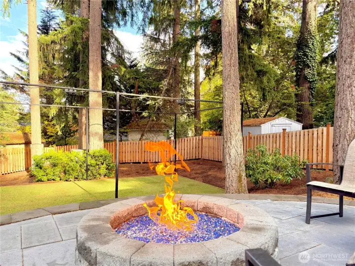 Warm up your colder evenings with a gas fire pit