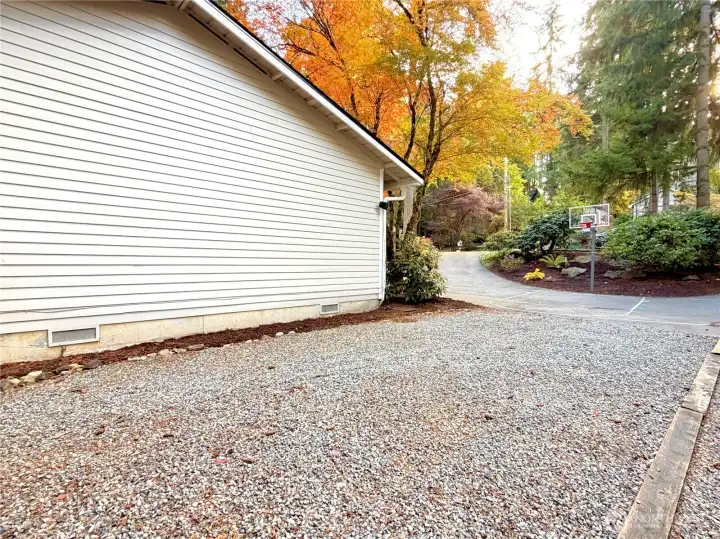 Extra parking for guests or an RV