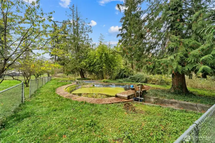 Custom and fenced pond