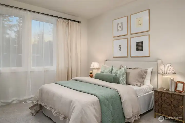 Additional bedroom perfect for guests, office, or flex space.