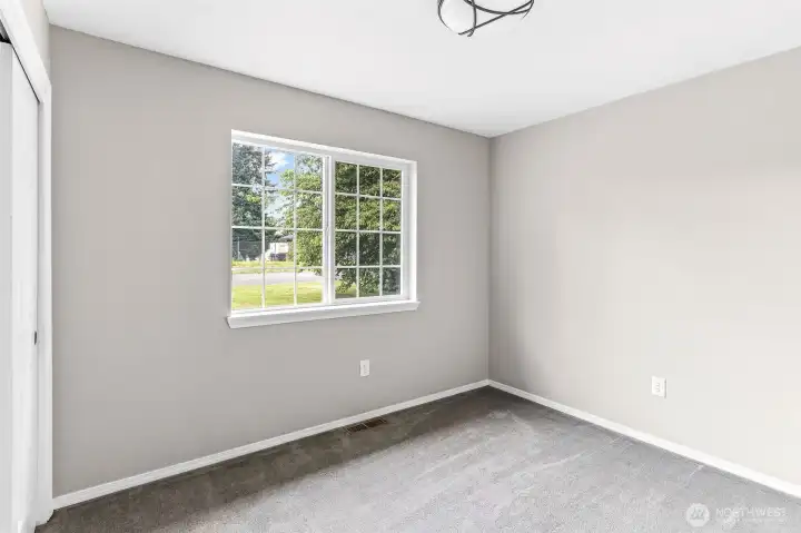 Bedroom 1 on opposite end of home from primary