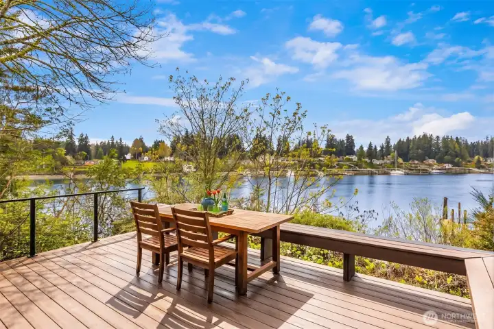 Expansive, unobstructed views from your private deck.