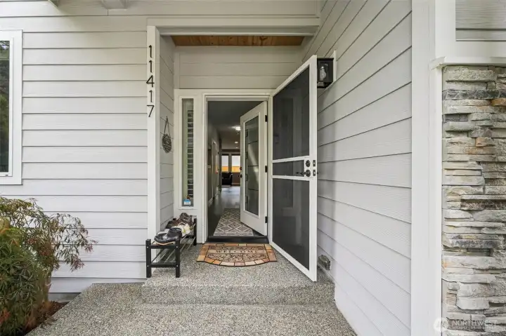 As you enter the home As you enter the home