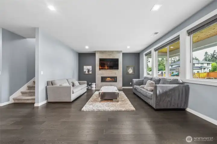 Great room with fireplace Great room with fireplace