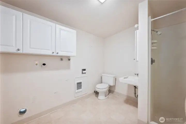 Laundry Room & 3/4 Bath