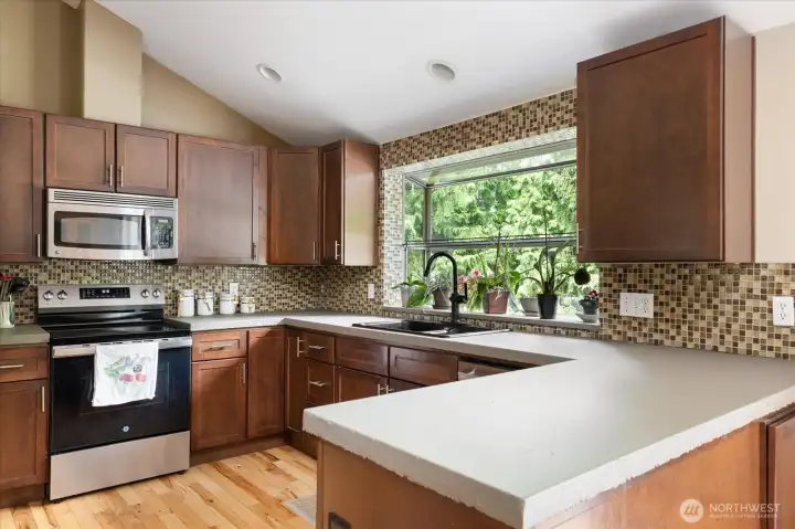 Kitchen with abundant cabinetry Kitchen with abundant cabinetry