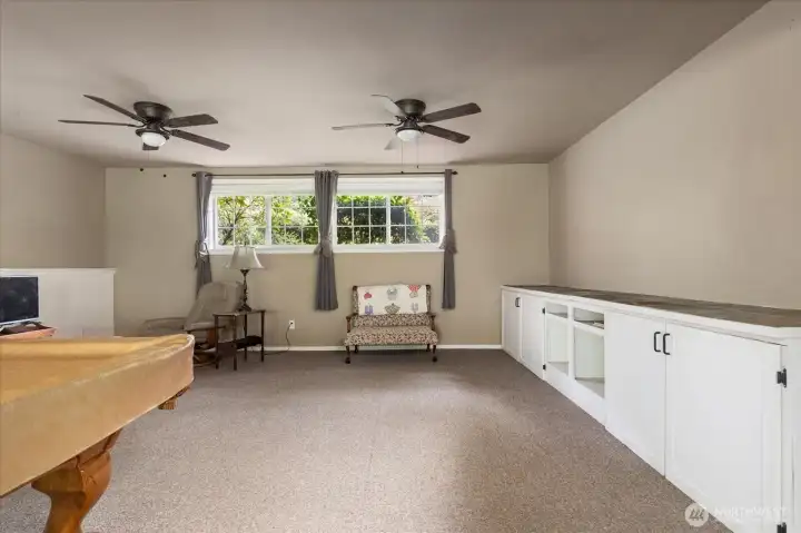 Built in cabinetry on lower level Built in cabinetry on lower level