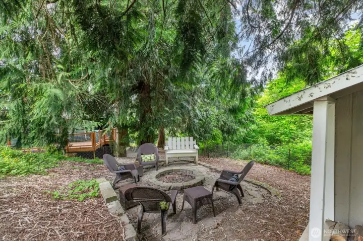 Enjoy summer outdoors by the fire pit Enjoy summer outdoors by the fire pit