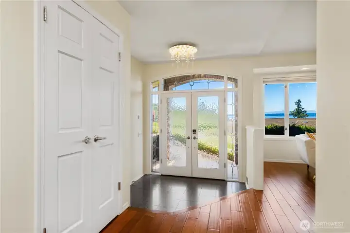 Welcoming front entrance
