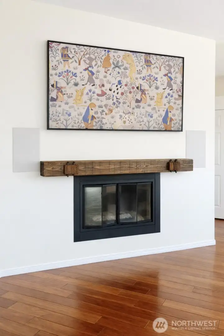 Large framed flat screen  + THX sound (stays with home)
