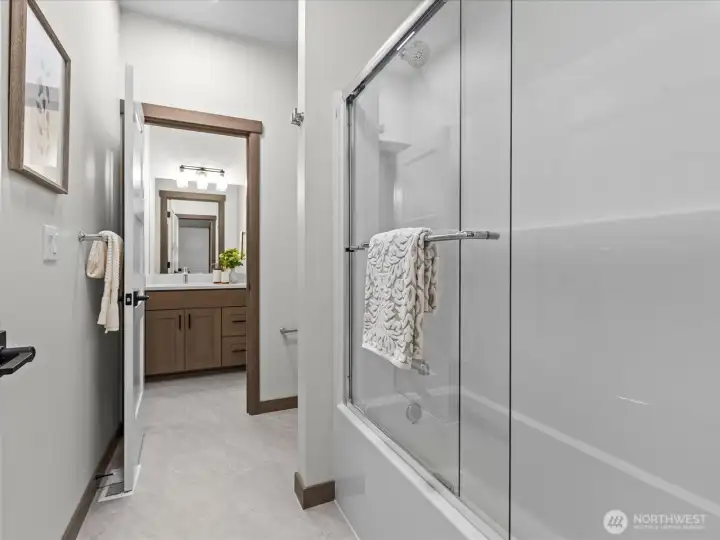 Bathroom for Jack and Jill bedrooms.