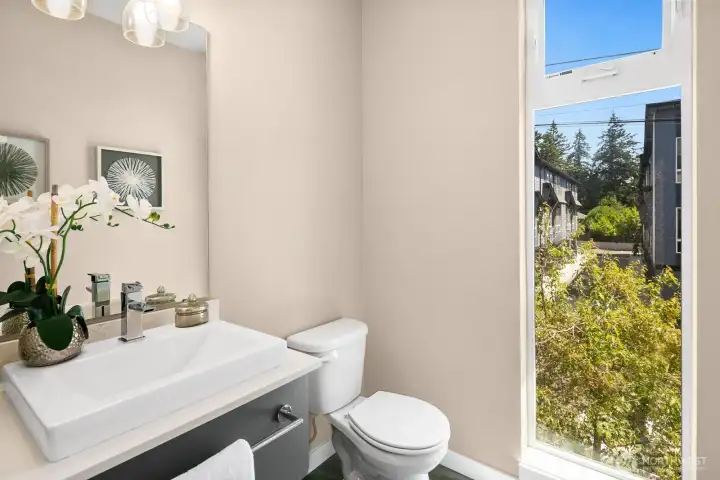 Main floor powder room Main floor powder room
