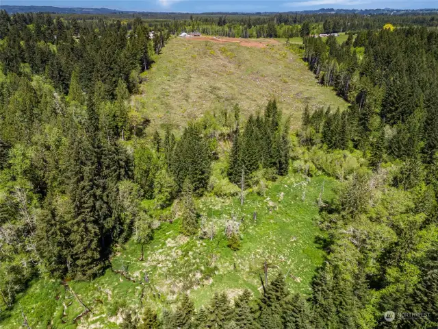 The back end of the property facing the entrance.