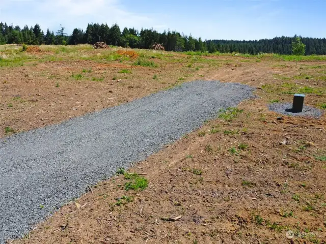 Entrance to the property (summer)