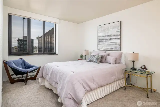 Primary suite can accommodate a king-sized bed