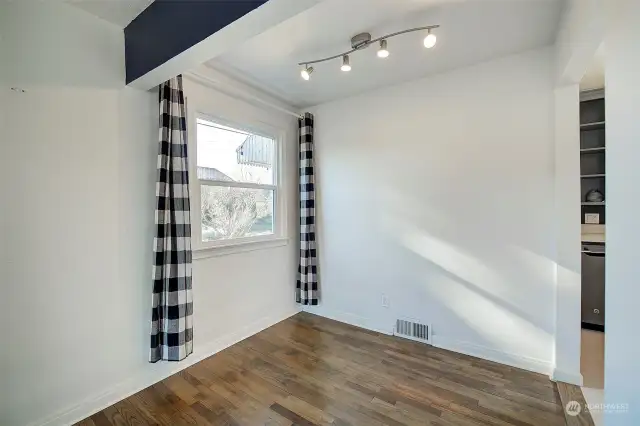 Seperate dining area off of kitchen.