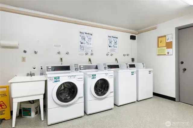 Laundry is a short walk downstairs!