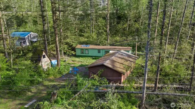 Aerial view from the north