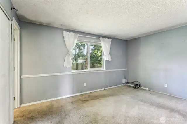 Primary bedroom carpet replacement will provide instant equity gains