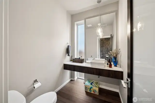 Main floor powder room